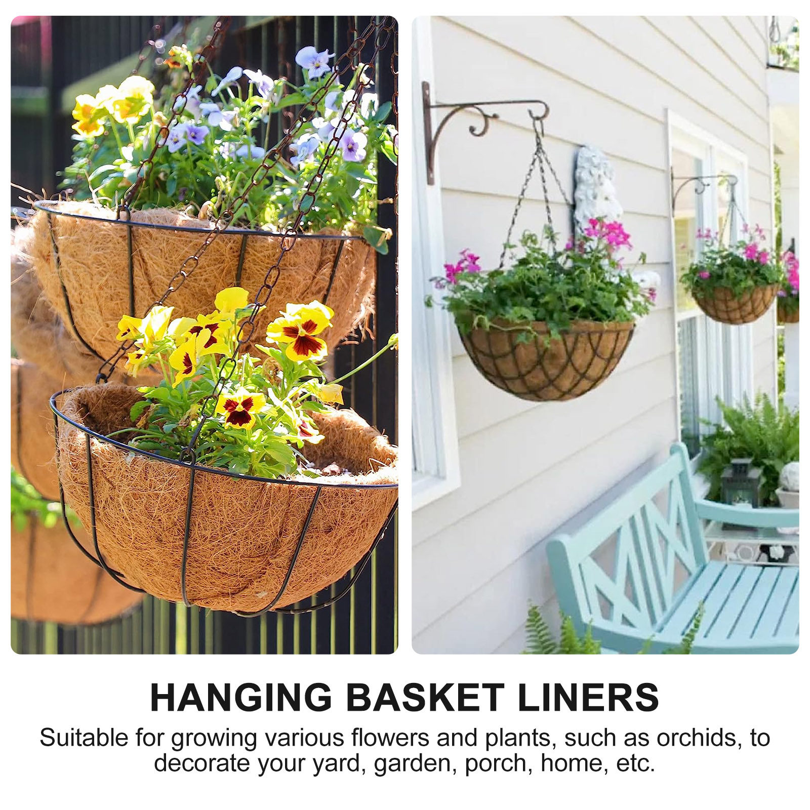 4Pcs Coconut Fiber Hanging Bas - Spider Plant Hanging のレビューと価格