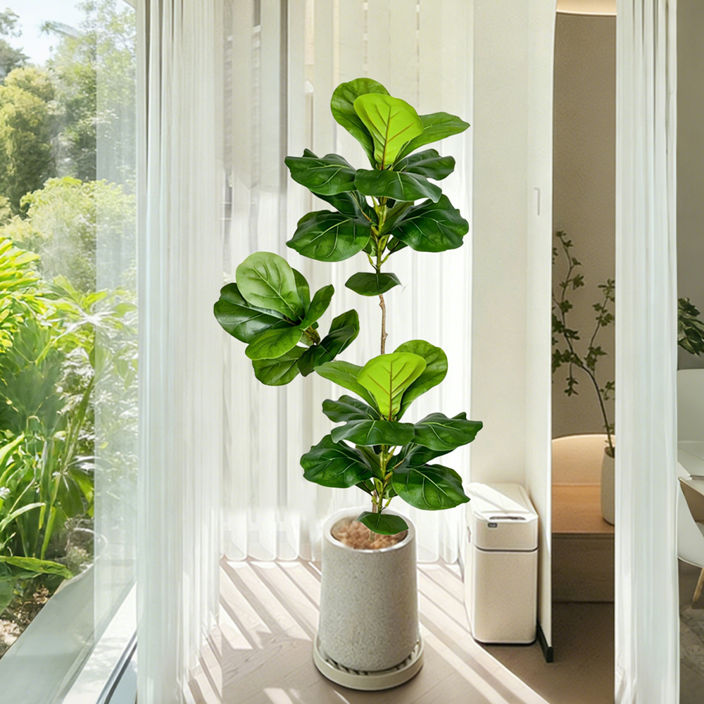 70-135cm Large Artificial Fidd - Ficus Lyrata Tree のレビューと価格