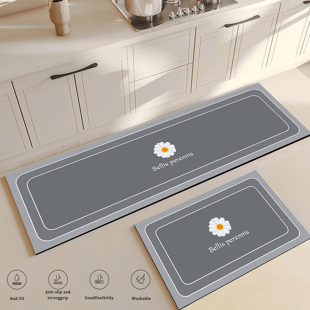 Flower Kitchen Mat Anti-Fatigu - Maranta Prayer Plant のレビューと価格
