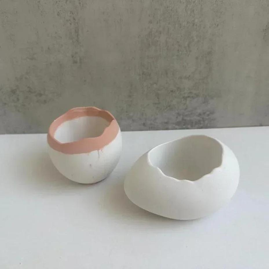 Plaster Handmade Mold Egg-shap - Echeveria Succulent のレビューと価格