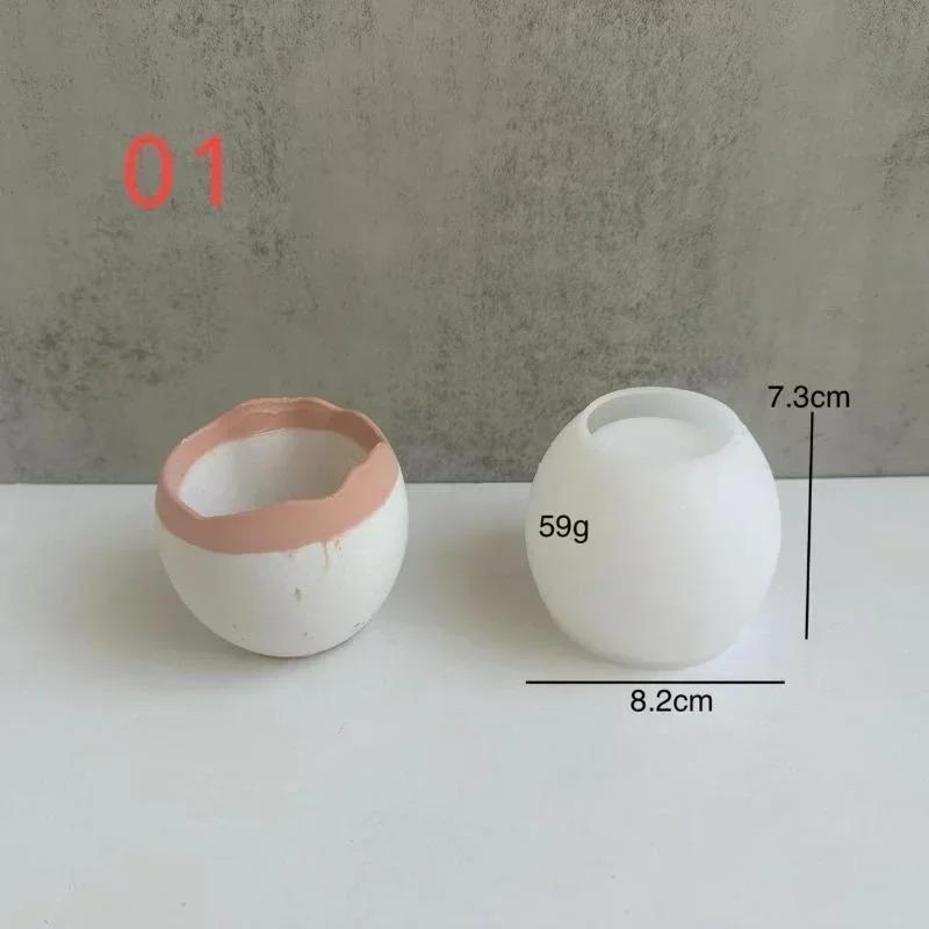 Plaster Handmade Mold Egg-shap - Echeveria Succulent のレビューと価格
