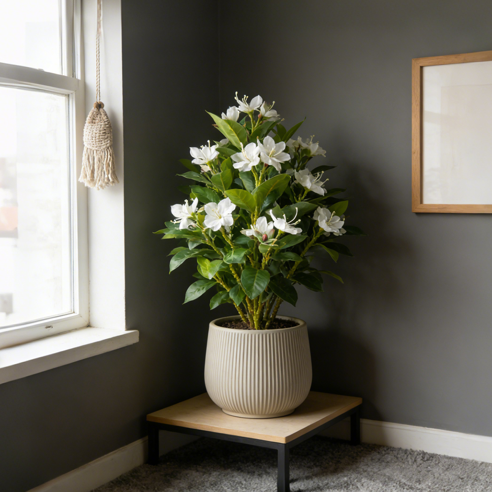 21-40cm Artificial Azalea Flow - Ficus Lyrata Tree のレビューと価格