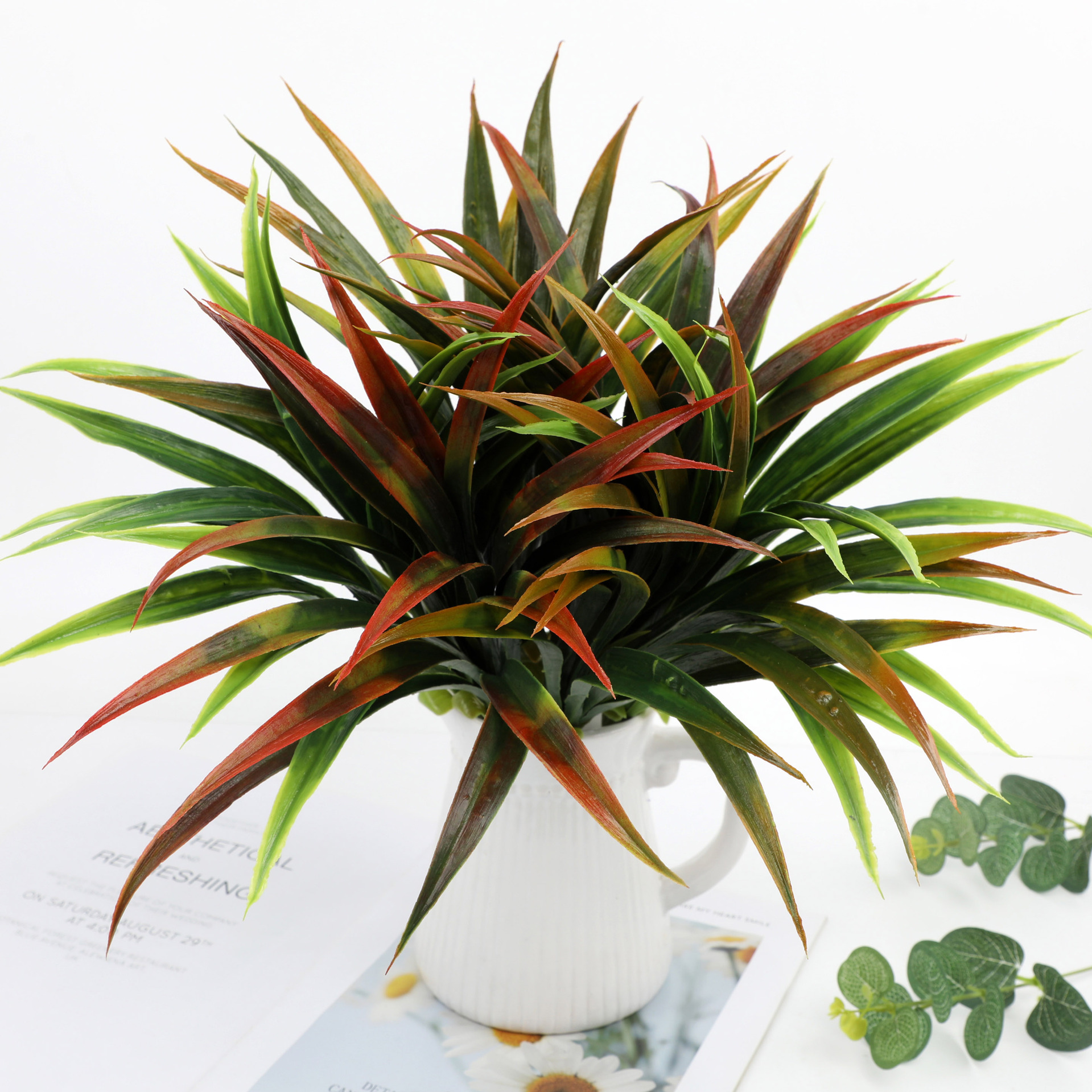3PCSArtificial Gladiolus Grass - Dracaena Marginata のレビューと価格