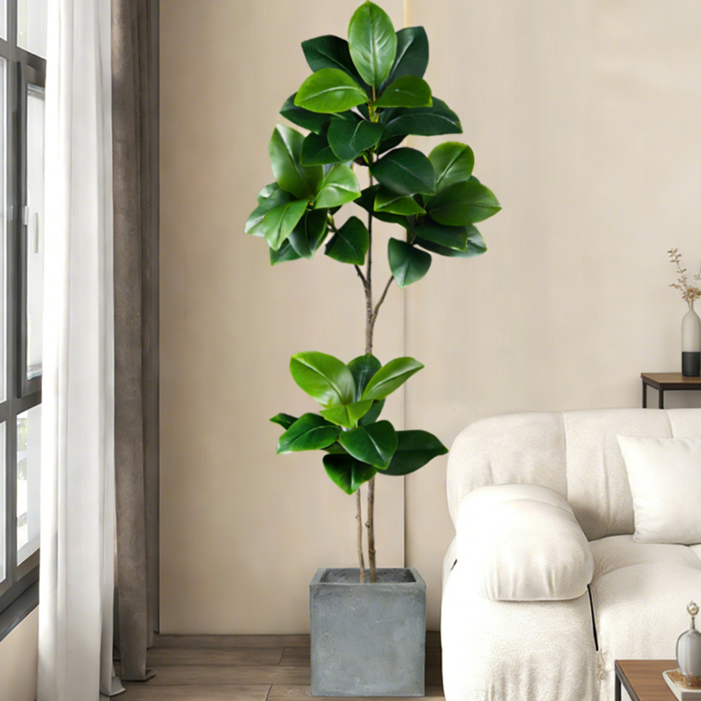 74-140cm Artificial Rubber Tre - Ficus Lyrata Tree のレビューと価格
