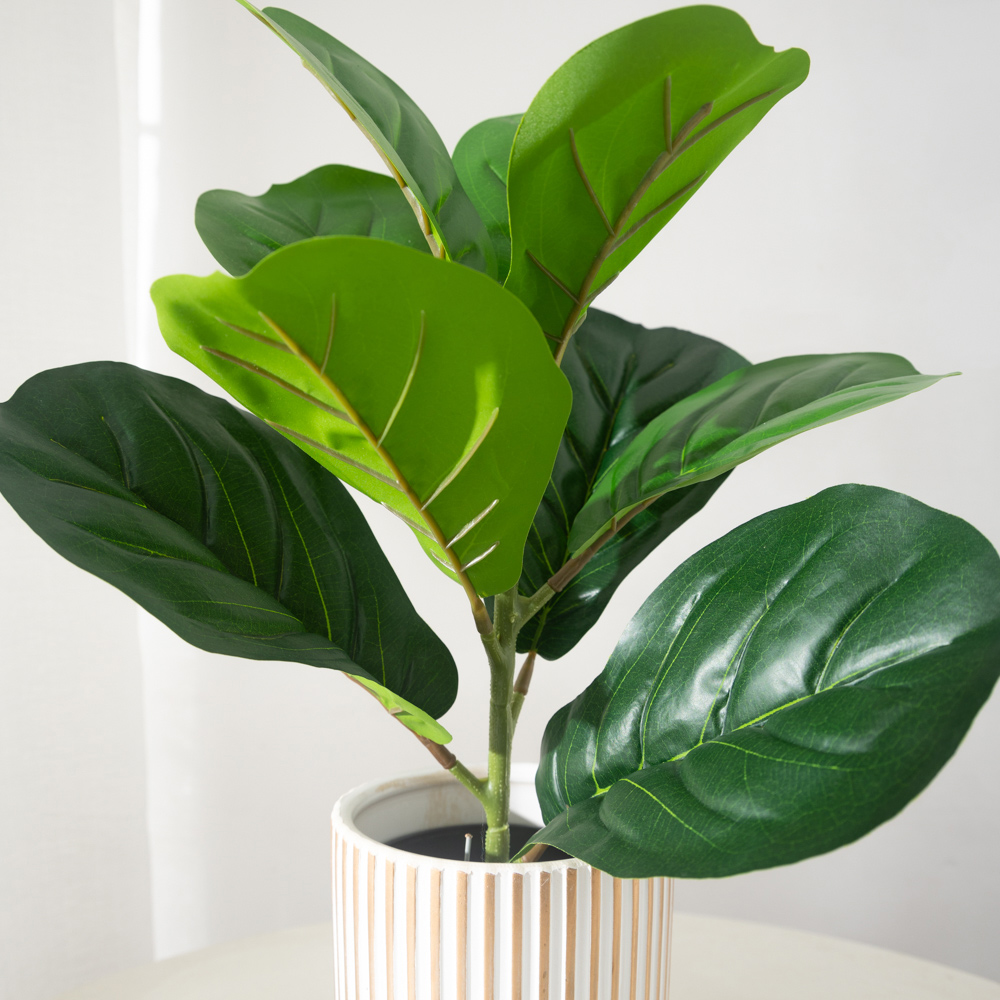 38cm 9 Forks Artificial Ficus  - Ficus Lyrata Tree のレビューと価格