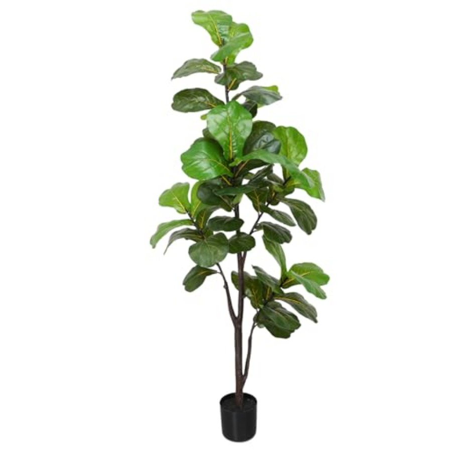 Artificial Fiddle Leaf Fig Tre - Ficus Lyrata Tree のレビューと価格