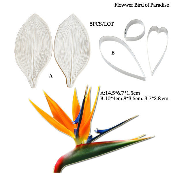 Large Gumpaste Strelitzia Bird - Bird Paradise Strelitzia のレビューと価格