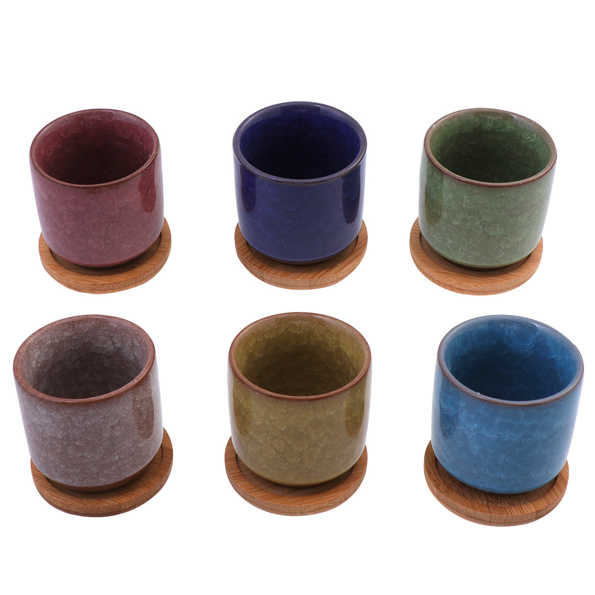 Mini Cracked Glaze Ceramic Pot - Aloe Vera Pot のレビューと価格