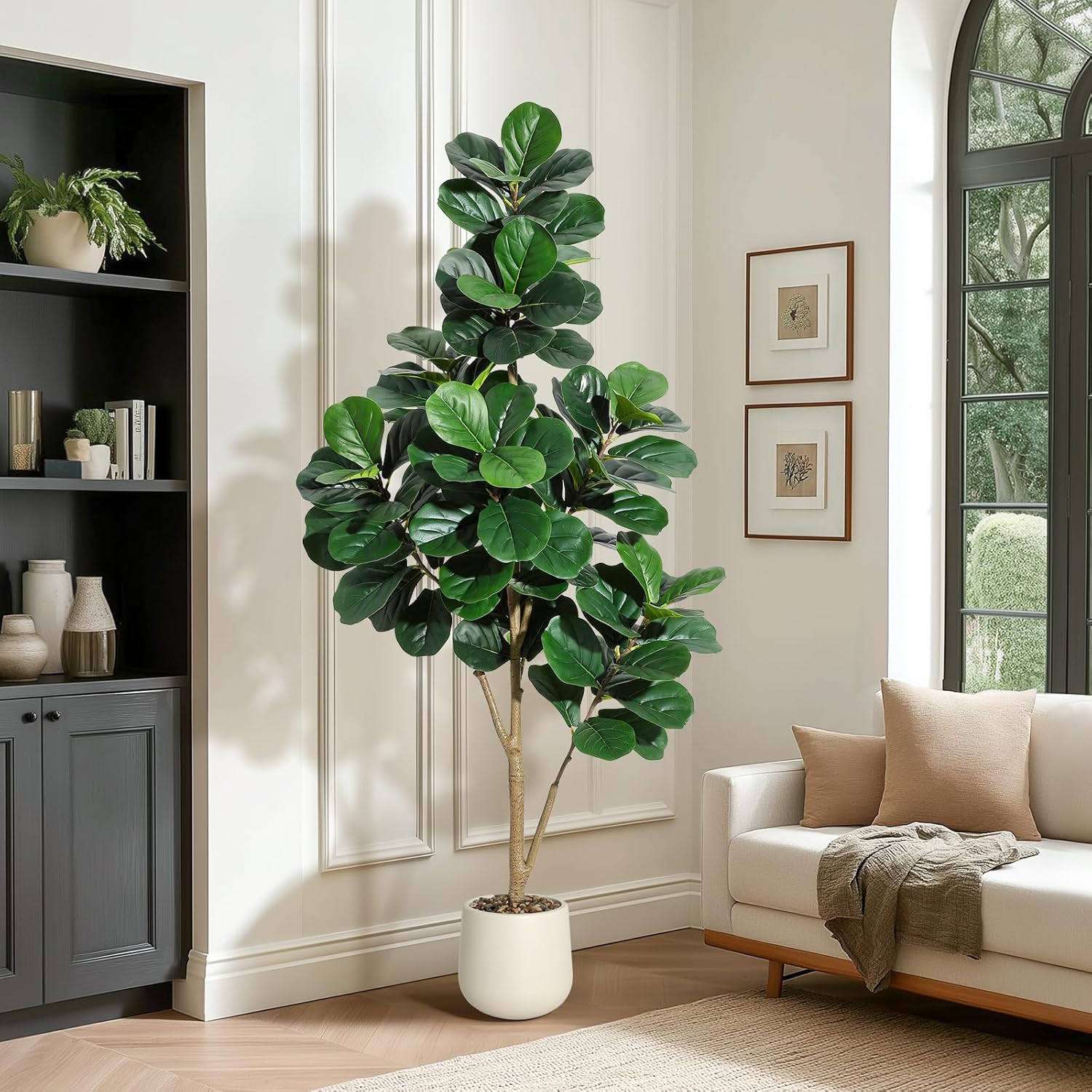 4-7 FT Fiddle Leaf Fig Tree Ar - Ficus Lyrata Tree のレビューと価格