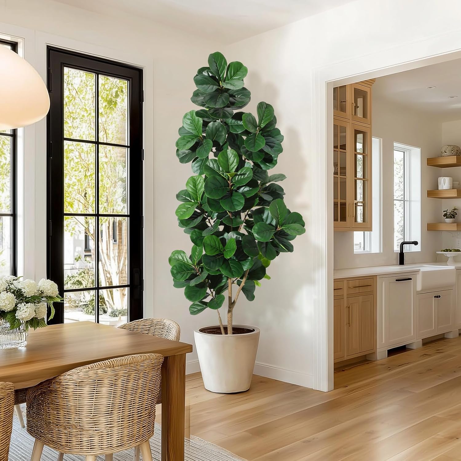 4-7 FT Fiddle Leaf Fig Tree Ar - Ficus Lyrata Tree のレビューと価格