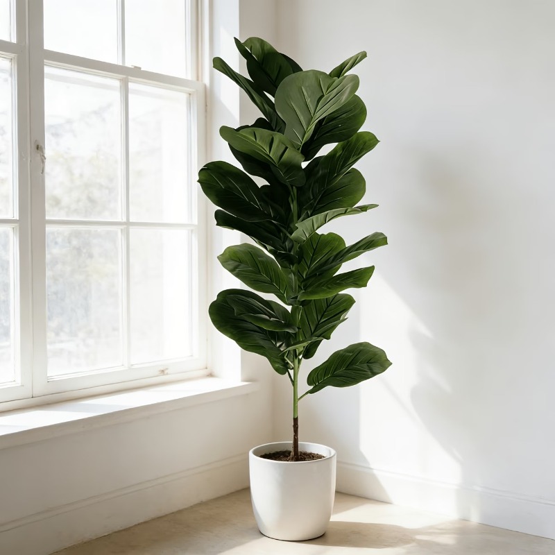 1Pc 100cm Artificial Ficus Lyr - Ficus Lyrata Tree のレビューと価格