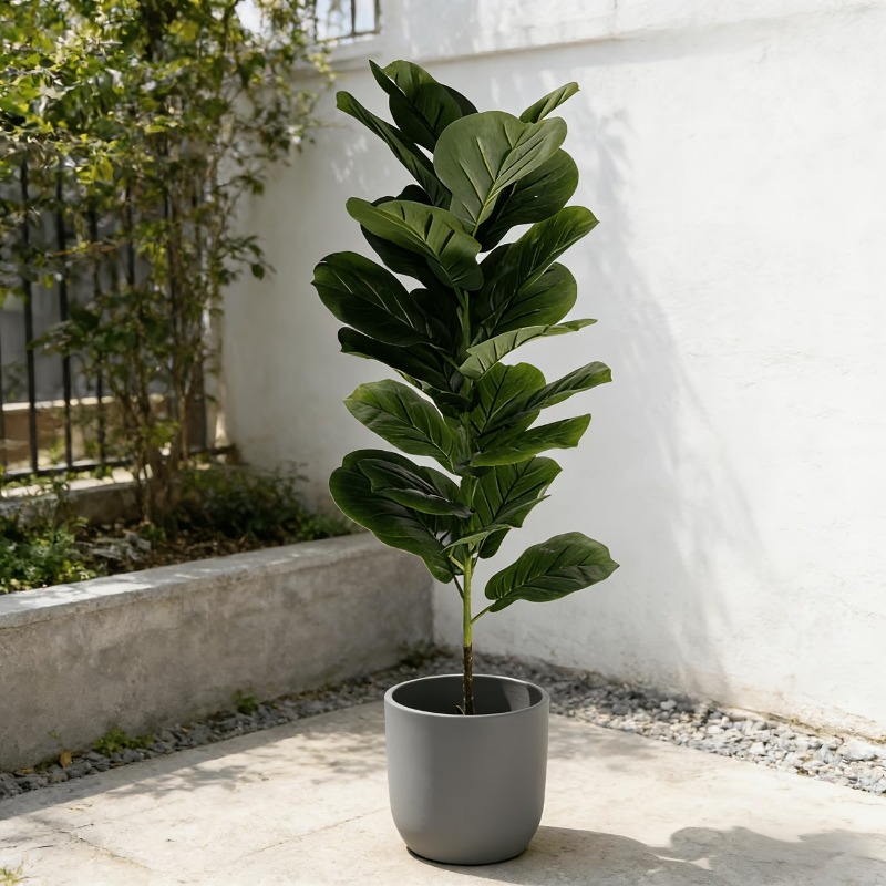 1Pc 100cm Artificial Ficus Lyr - Ficus Lyrata Tree のレビューと価格