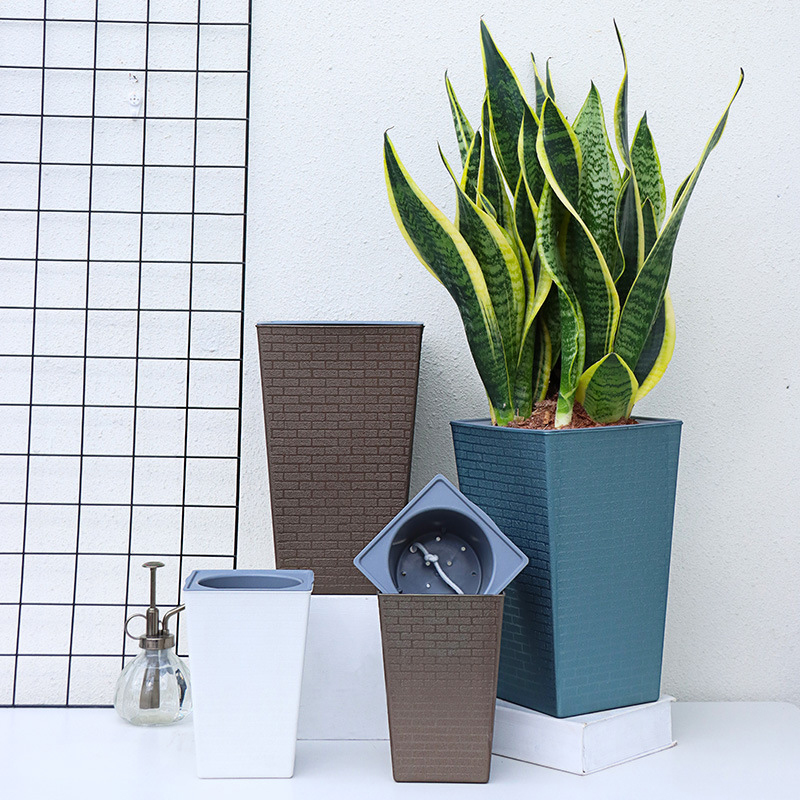 Brick Pattern Flowerpot Imitat - Pilea Peperomioides のレビューと価格