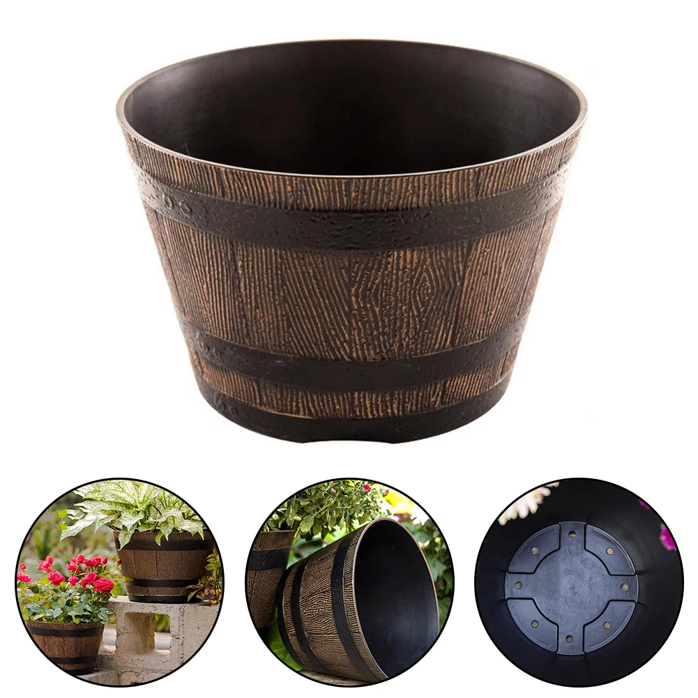Rustic Whiskey Bucket Resin Po - Aloe Vera Pot のレビューと価格