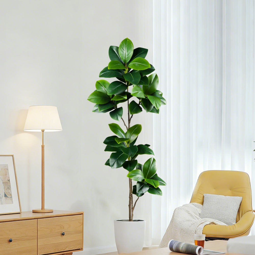 74-140cm Artificial Rubber Tre - Ficus Lyrata Tree のレビューと価格