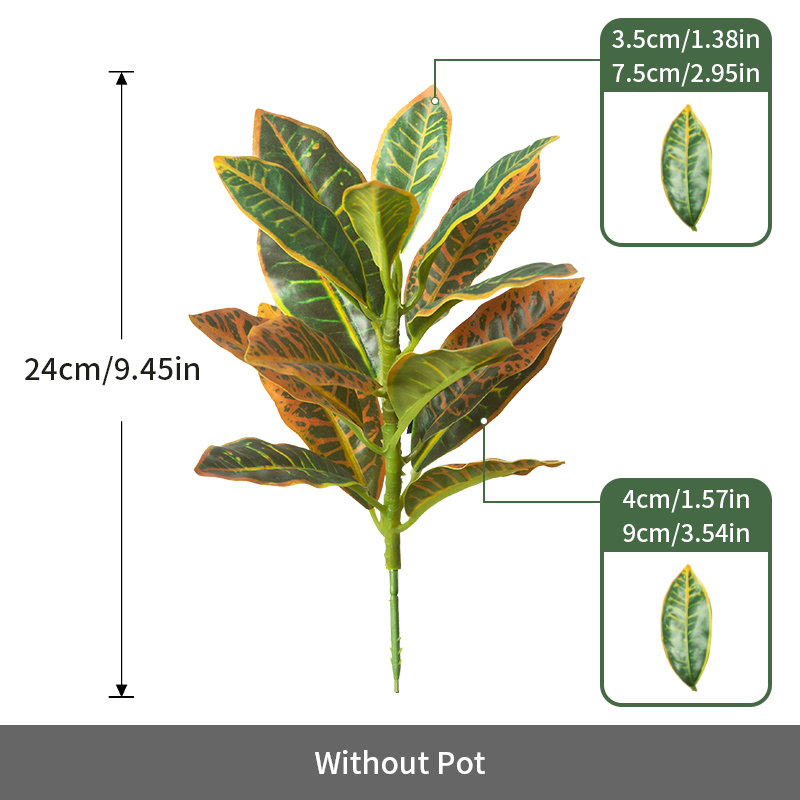 24-41cm Artificial Plants Fake - Ficus Lyrata Tree のレビューと価格