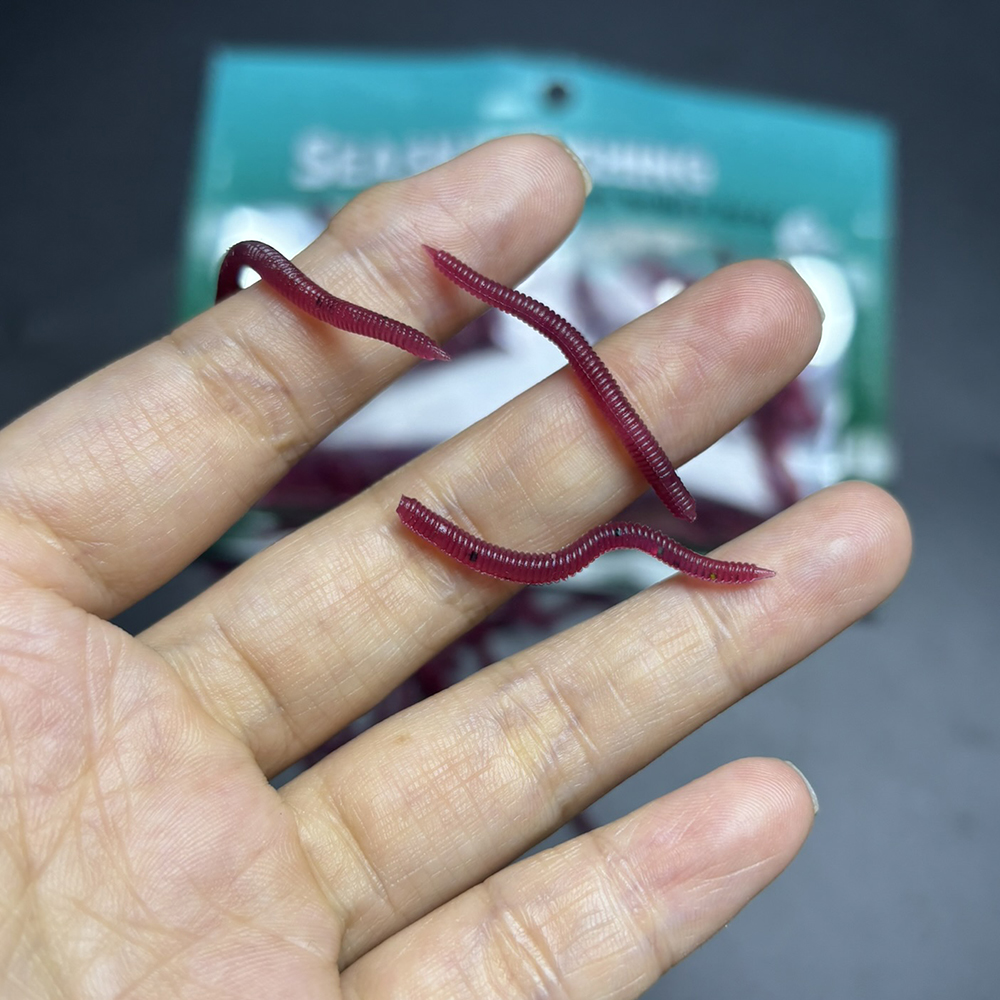 100-200pcs Soft Lure Bass Brea - Aglaonema Red のレビューと価格
