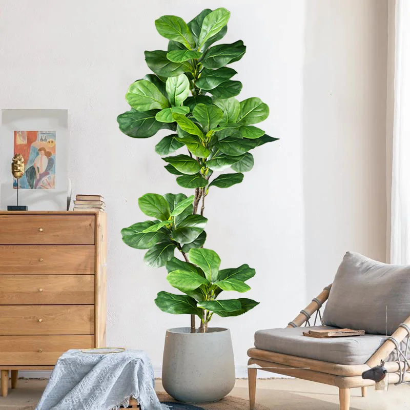 2-4.9FT Large Artificial Ficus - Ficus Lyrata Tree のレビューと価格