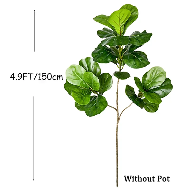 2-4.9FT Large Artificial Ficus - Ficus Lyrata Tree のレビューと価格