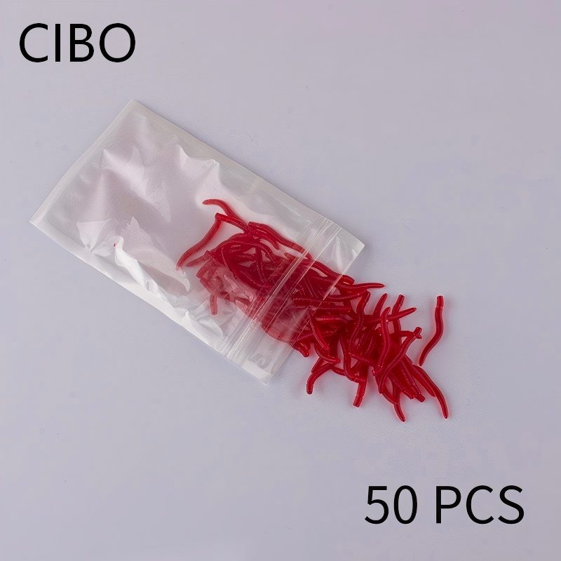 CIBO 50pcs-Artificial Red Worm - Aglaonema Red のレビューと価格