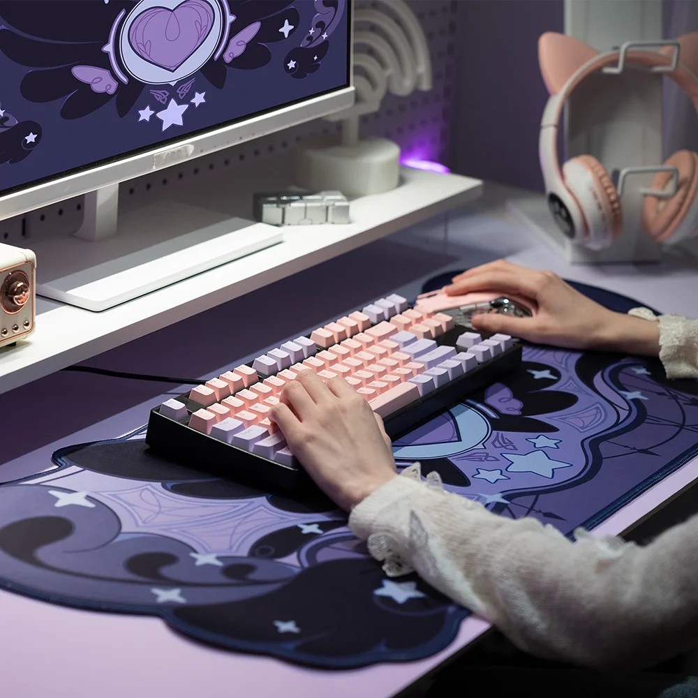 VIKAMA Mouse Pad Desk Mat Irre - Tradescantia Purple のレビューと価格