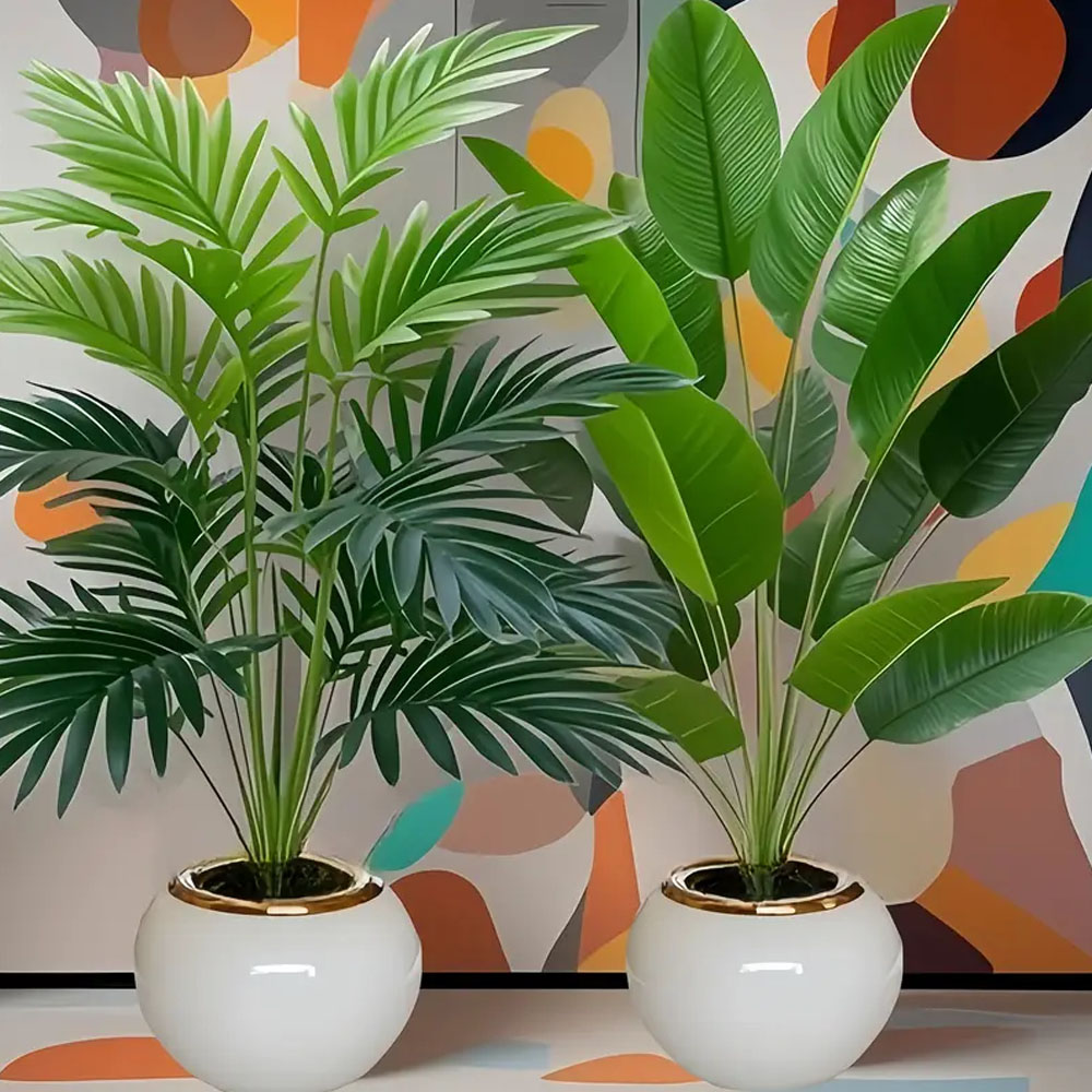 2Pcs Outdoor Artificial Green  - Dracaena Marginata のレビューと価格