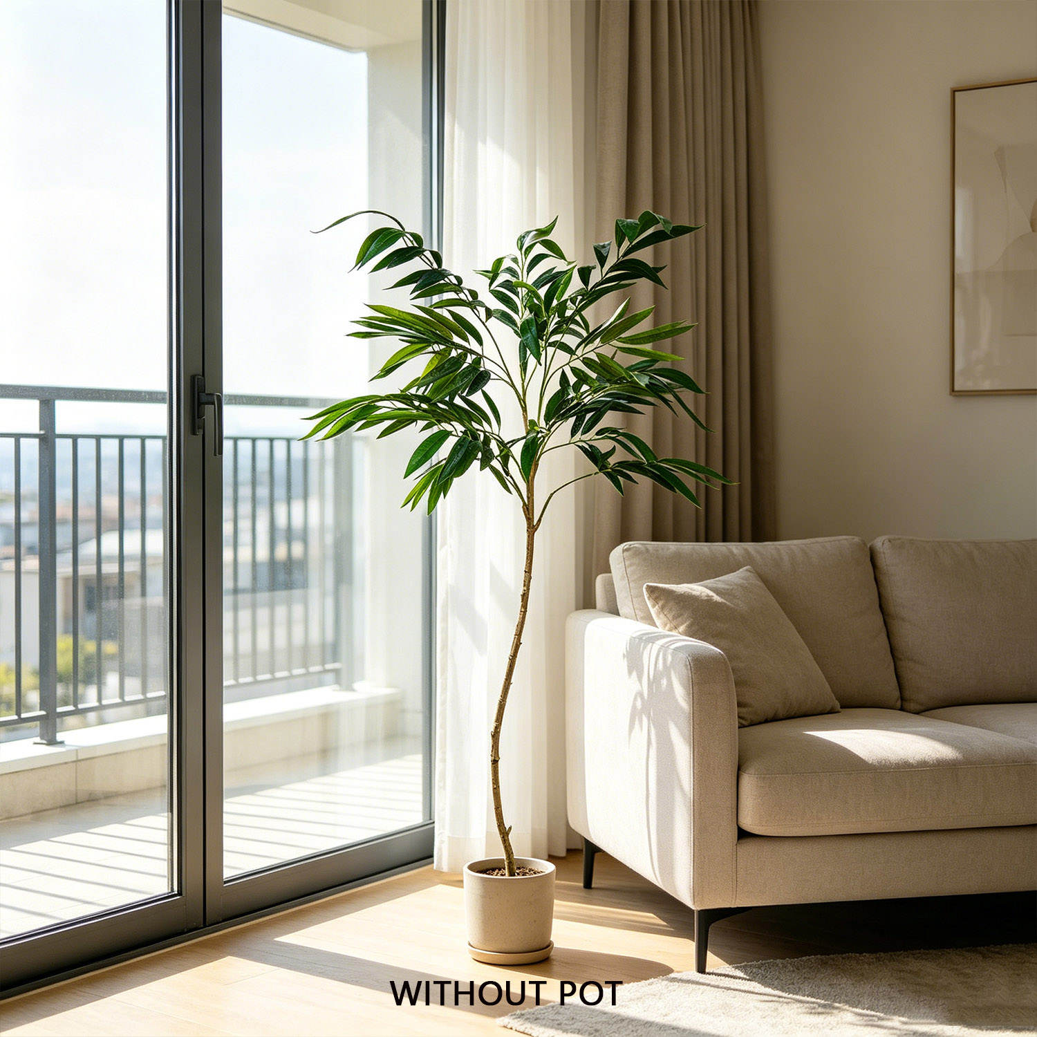 65-160cm Artificial plant Will - Ficus Lyrata Tree のレビューと価格