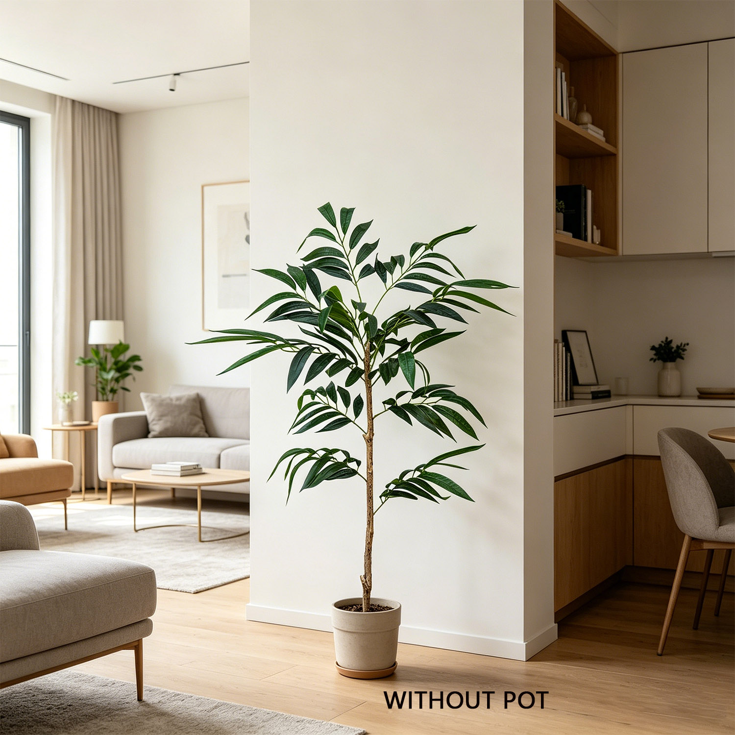 65-160cm Artificial plant Will - Ficus Lyrata Tree のレビューと価格